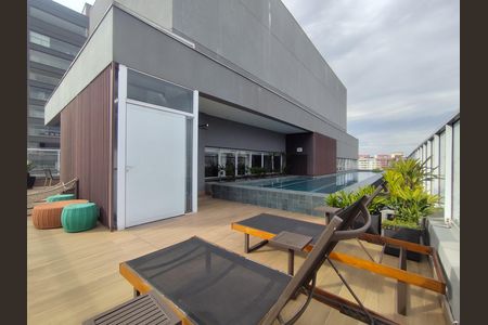 Área externa de apartamento para alugar com 1 quarto, 40m² em Indianópolis, São Paulo