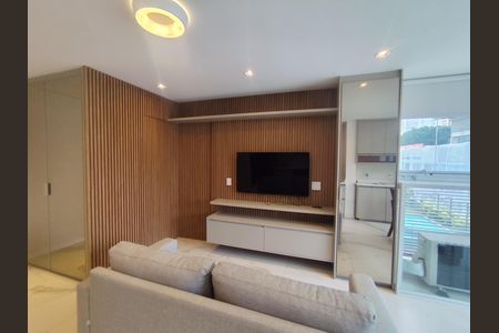 Sala de apartamento para alugar com 1 quarto, 40m² em Indianópolis, São Paulo