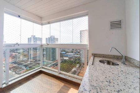 Varanda da Sala de apartamento para alugar com 2 quartos, 63m² em Vila Assunção, Santo André