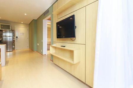 Sala de apartamento para alugar com 1 quarto, 54m² em Cidade Monções, São Paulo