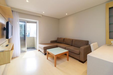 Sala de apartamento para alugar com 1 quarto, 54m² em Cidade Monções, São Paulo