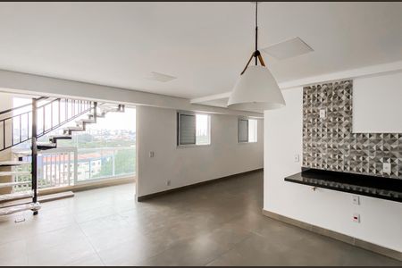 Sala/cozinha  de apartamento à venda com 1 quarto, 90m² em Chácara Tatuapé, São Paulo