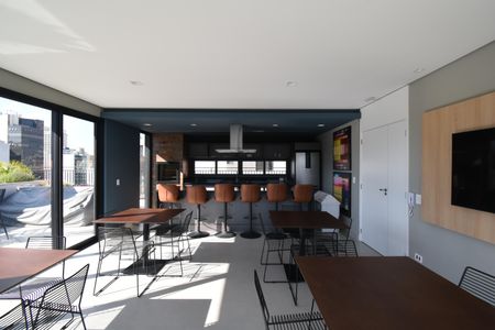 Studio para alugar com 27m², 1 quarto e sem vagaÁrea comum - Salão de festas