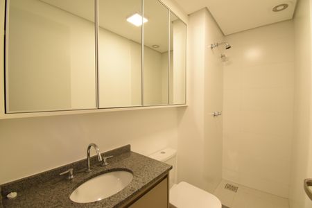 Studio para alugar com 27m², 1 quarto e sem vagaBanheiro do Studio