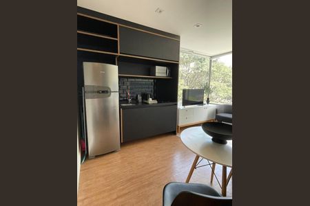 Cozinha de kitnet/studio à venda com 1 quarto, 35m² em Vila Nova Conceição, São Paulo