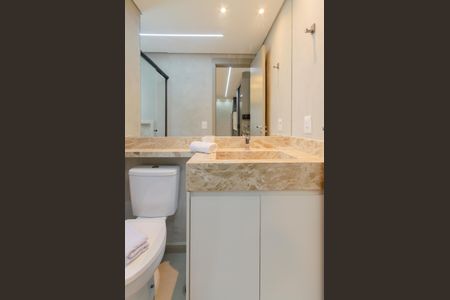 Banheiro de kitnet/studio para alugar com 1 quarto, 27m² em Vila Mariana, São Paulo