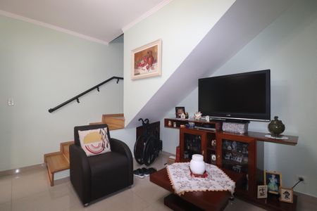 Sala de casa à venda com 2 quartos, 107m² em Vila Scarpelli, Santo André