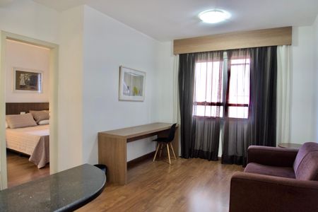 Sala e Cozinha de kitnet/studio à venda com 1 quarto, 40m² em Barro Preto, Belo Horizonte