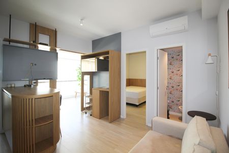 Apartamento para alugar com 52m², 1 quarto e 1 vaga Apartamento para alugar com 52m², 1 quarto e 1 vagaSala