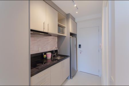 Cozinha de kitnet/studio para alugar com 1 quarto, 24m² em Vila Mariana, São Paulo