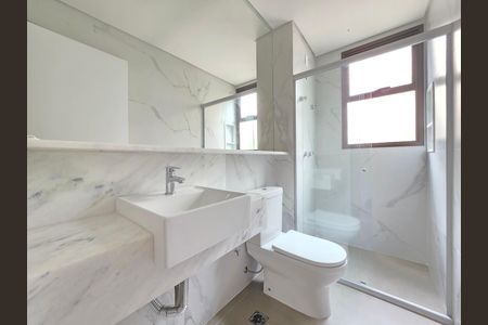 Banheiro da Suíte de apartamento à venda com 2 quartos, 93m² em Anchieta, Belo Horizonte