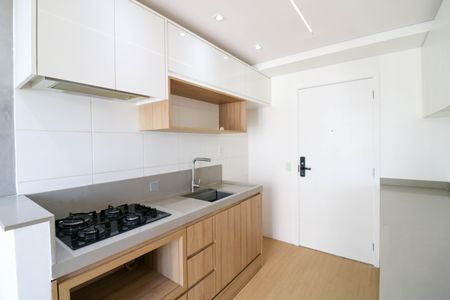 Sala / Cozinha de apartamento à venda com 1 quarto, 29m² em Jardim Caravelas, São Paulo