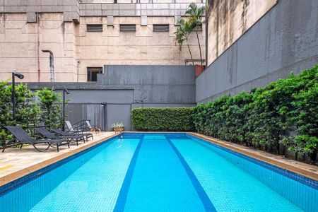 Piscina de kitnet/studio para alugar com 1 quarto, 27m² em Jardim Paulista, São Paulo