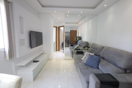 Sala de apartamento à venda com 2 quartos, 100m² em Vila Metalúrgica, Santo André