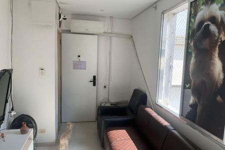 Sala de apartamento para alugar com 1 quarto, 56m² em Boqueirão, Santos
