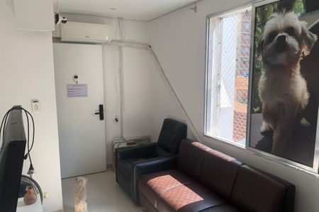 Sala de apartamento para alugar com 1 quarto, 56m² em Boqueirão, Santos