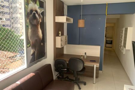 Sala de apartamento para alugar com 1 quarto, 56m² em Boqueirão, Santos