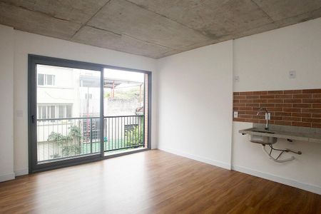 Sala / Cozinha / Área de Serviço  de apartamento para alugar com 1 quarto, 40m² em Farroupilha, Porto Alegre