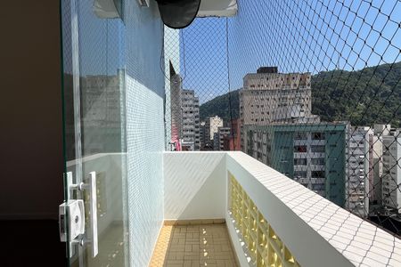 Varanda da Sala de apartamento para alugar com 1 quarto, 58m² em José Menino, Santos