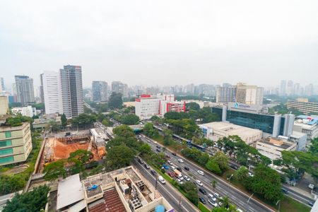 Vista da Sacada de kitnet/studio à venda com 1 quarto, 28m² em Vila Clementino, São Paulo
