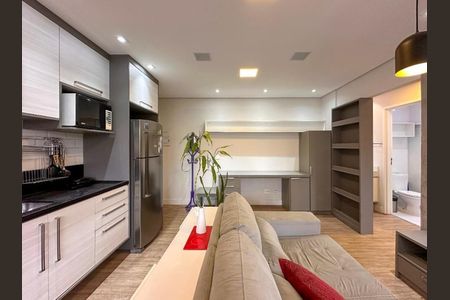 Sala de apartamento para alugar com 1 quarto, 41m² em Cidade Monções, São Paulo