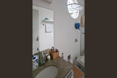 Banheiro da Suíte 1 de apartamento à venda com 3 quartos, 95m² em Santo Antônio, Belo Horizonte