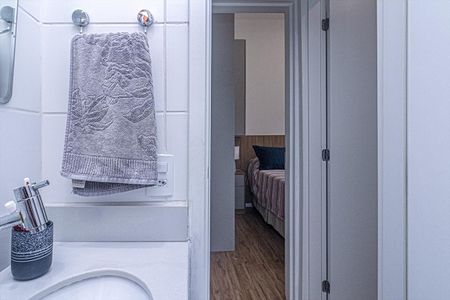 Apartamento à venda com 49m², 2 quartos e 1 vaga Apartamento à venda com 49m², 2 quartos e 1 vagaBanheiro Social