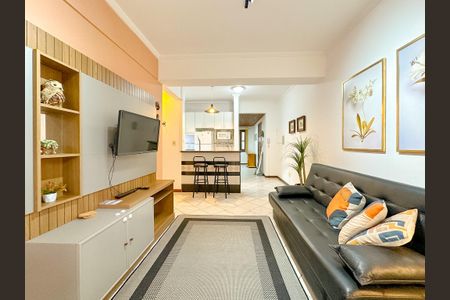 Sala de TV de apartamento para alugar com 2 quartos, 50m² em Jurerê, Florianópolis