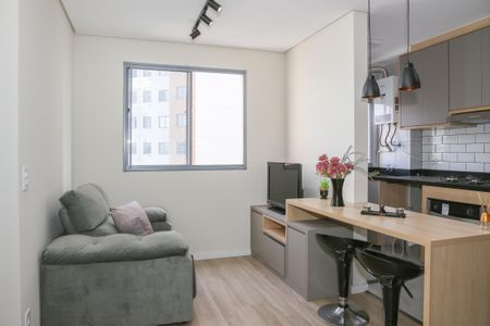 Sala de apartamento para alugar com 1 quarto, 35m² em Várzea da Barra Funda, São Paulo
