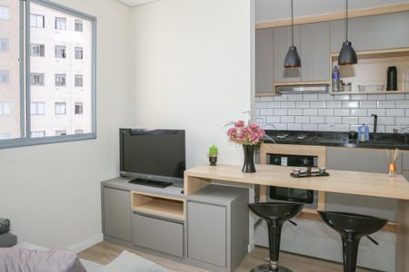 Sala de apartamento para alugar com 1 quarto, 35m² em Várzea da Barra Funda, São Paulo