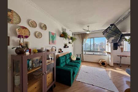 Sala de apartamento à venda com 2 quartos, 84m² em Cidade Monções, São Paulo