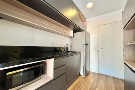 Cozinha de kitnet/studio à venda com 1 quarto, 26m² em Mirandópolis, São Paulo