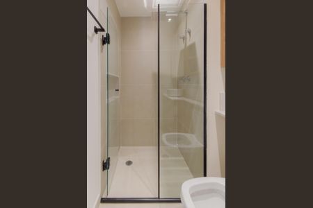 Banheiro de kitnet/studio para alugar com 1 quarto, 25m² em Ipiranga, São Paulo