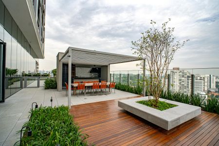 Studio à venda com 46m², 1 quarto e 1 vagaÁrea comum - Churrasqueira