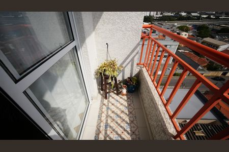 Varanda da Sala de apartamento para alugar com 2 quartos, 52m² em Vila Sao Pedro, Santo André