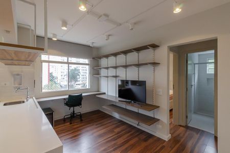 Sala de apartamento à venda com 1 quarto, 40m² em Vila Olímpia, São Paulo