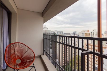 Vista/Varanda de kitnet/studio para alugar com 1 quarto, 23m² em Paraíso, São Paulo