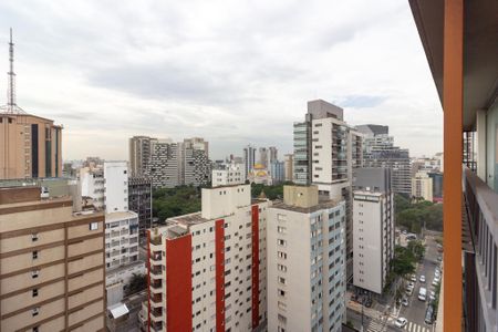 Vista/Varanda de kitnet/studio para alugar com 1 quarto, 23m² em Paraíso, São Paulo