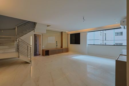 Sala/cozinha de apartamento à venda com 3 quartos, 203m² em Lourdes, Belo Horizonte