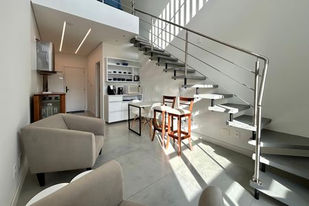 Sala de apartamento para alugar com 1 quarto, 50m² em Lagoa Pequena, Florianópolis