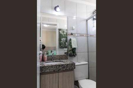 Banheiro da Suíte de apartamento à venda com 3 quartos, 62m² em Camargos, Belo Horizonte