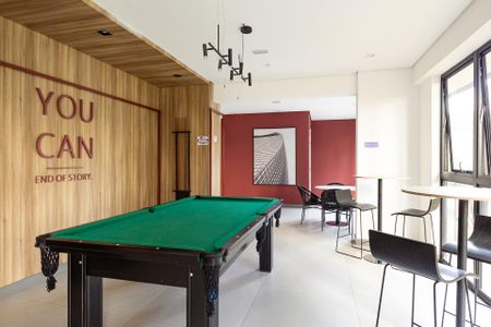 Apartamento para alugar com 38m², 1 quarto e sem vaga Apartamento para alugar com 38m², 1 quarto e sem vagaÁrea comum - Sala de Jogos
