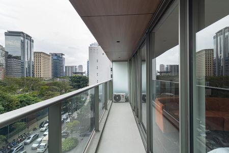 Studio à venda com 54m², 1 quarto e 1 vagaVaranda