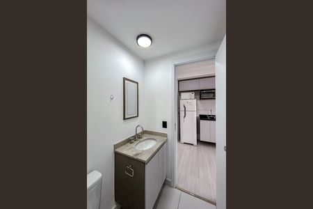 Studio para alugar com 21m², 1 quarto e sem vaga Studio para alugar com 21m², 1 quarto e sem vagaBanheiro