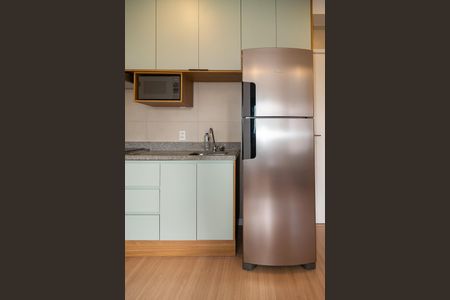 Sala / Cozinha de apartamento para alugar com 1 quarto, 25m² em Bela Vista, São Paulo