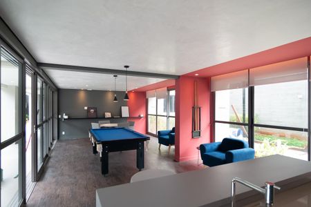 Apartamento para alugar com 25m², 1 quarto e 1 vaga Apartamento para alugar com 25m², 1 quarto e 1 vagaSalão de Jogos