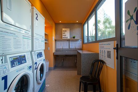 Apartamento para alugar com 25m², 1 quarto e 1 vaga Apartamento para alugar com 25m², 1 quarto e 1 vagaLavanderia