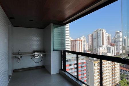 Varanda da Sala de apartamento para alugar com 1 quarto, 54m² em Boqueirão, Santos