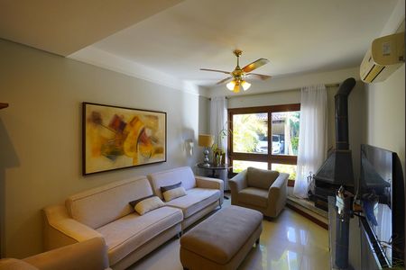 Sala de casa de condomínio à venda com 3 quartos, 196m² em Tristeza, Porto Alegre