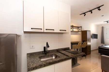 Cozinha de apartamento para alugar com 1 quarto, 24m² em Santana, São Paulo